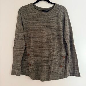 Sweet Wanderer green Button-Detail Sweatshirt